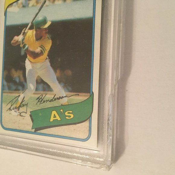 1980 Topps Rickey Henderson Rookie Card RC GEM Gem Mint 10 #482 - Picture 6 of 12